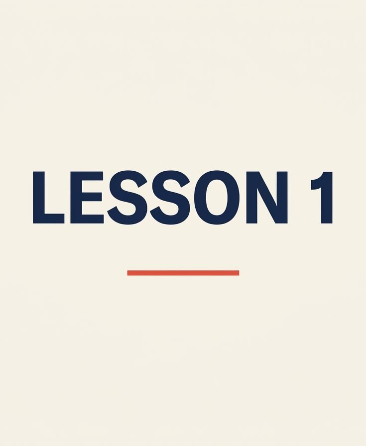 Lesson 1